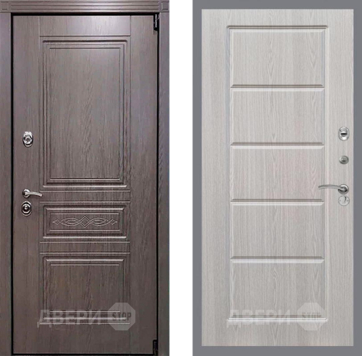 Входная металлическая Дверь Рекс (REX) Премиум-S FL-39 Беленый дуб в Электростали