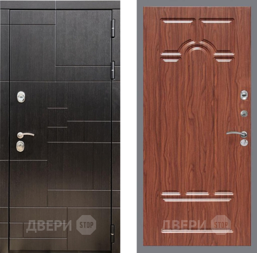 Входная металлическая Дверь Рекс (REX) 20 FL-58 орех тисненый в Электростали