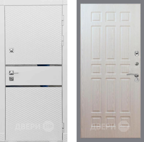 Входная металлическая Дверь Рекс (REX) 15 Силк Сноу FL-33 Беленый дуб в Электростали