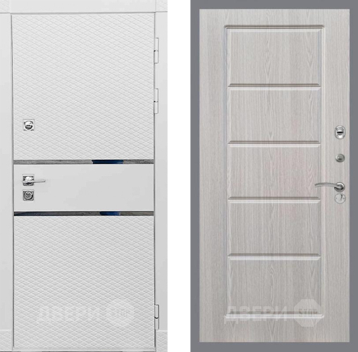 Входная металлическая Дверь Рекс (REX) 15 Силк Сноу FL-39 Беленый дуб в Электростали