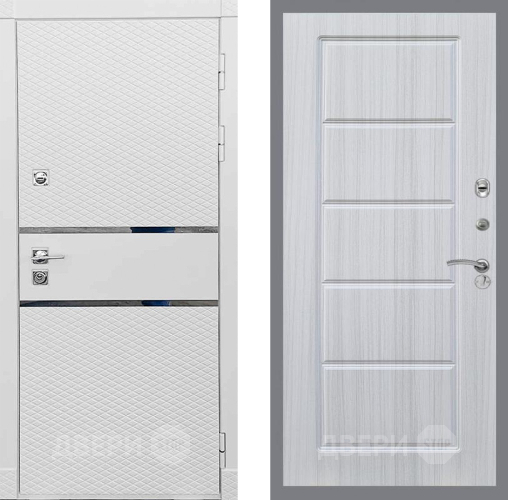 Входная металлическая Дверь Рекс (REX) 15 Силк Сноу FL-39 Сандал белый в Электростали