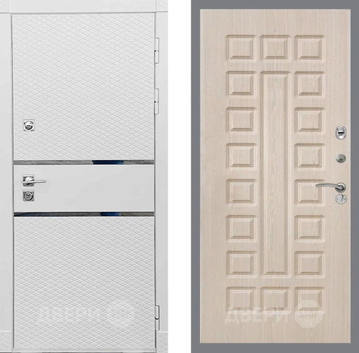 Входная металлическая Дверь Рекс (REX) 15 Силк Сноу FL-183 Беленый дуб в Электростали