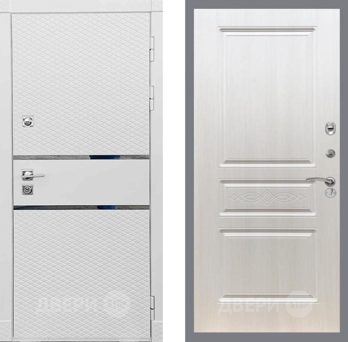 Входная металлическая Дверь Рекс (REX) 15 Силк Сноу FL-243 Лиственница беж в Электростали