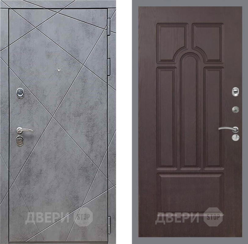 Входная металлическая Дверь Рекс (REX) 13 Бетон Темный FL-58 Венге в Электростали