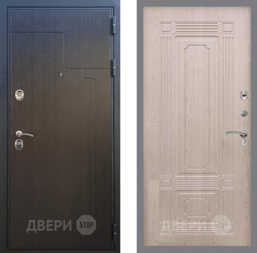 Входная металлическая Дверь Рекс (REX) Премиум-246 FL-2 Беленый дуб в Электростали