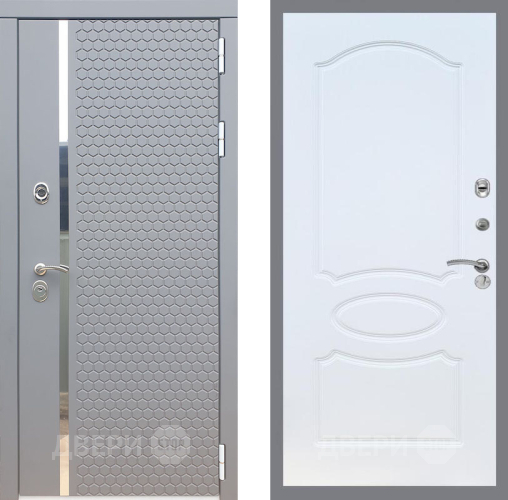 Входная металлическая Дверь Рекс (REX) 24 FL-128 Белый ясень в Электростали