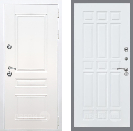 Входная металлическая Дверь Рекс (REX) Премиум-н Силк Сноу FL-33 Силк Сноу в Электростали