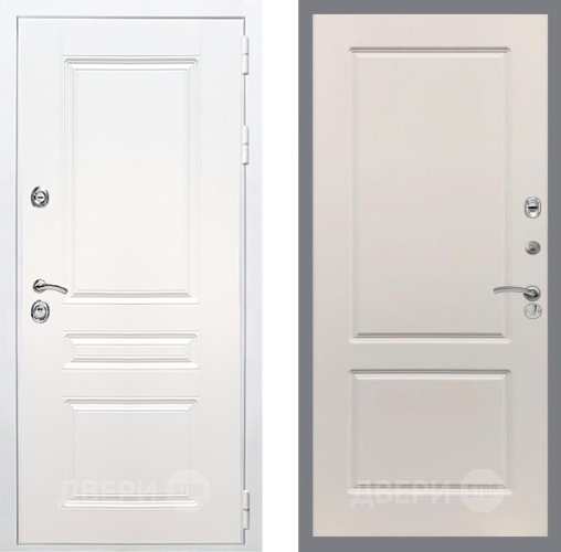 Входная металлическая Дверь Рекс (REX) Премиум-н Силк Сноу FL-117 Шампань в Электростали