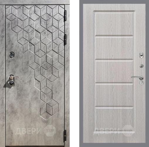 Входная металлическая Дверь Рекс (REX) 23 FL-39 Беленый дуб в Электростали