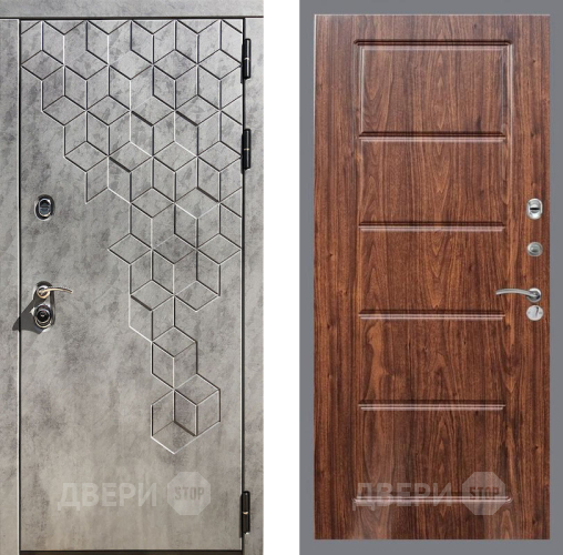 Входная металлическая Дверь Рекс (REX) 23 FL-39 орех тисненый в Электростали