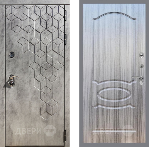 Входная металлическая Дверь Рекс (REX) 23 FL-128 Сандал грей в Электростали