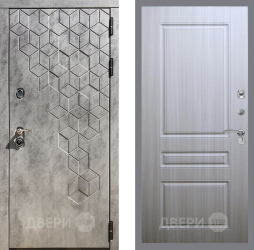 Входная металлическая Дверь Рекс (REX) 23 FL-243 Сандал белый в Электростали