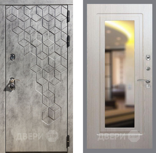 Входная металлическая Дверь Рекс (REX) 23 FLZ-120 Беленый дуб в Электростали