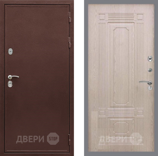 Входная металлическая Дверь Рекс (REX) 5 металл 3 мм FL-2 Беленый дуб в Электростали