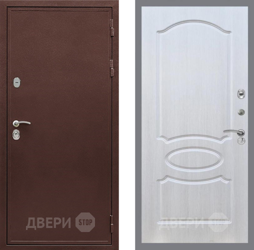 Входная металлическая Дверь Рекс (REX) 5 металл 3 мм FL-128 Лиственница беж в Электростали