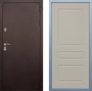 Дверь Дива МД-40 Медь Д-13 Шампань