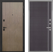 Дверь Интекрон (INTECRON) Профит Black Венге Коричневый В-07 с молдингом Венге