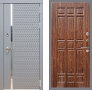 Дверь Рекс (REX) 24 FL-33 орех тисненый